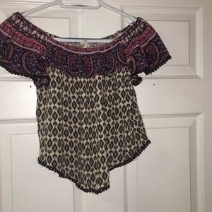 Off shoulder pacsun top